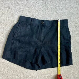 J. Crew 3" Harbor short in linen black, XS extra small